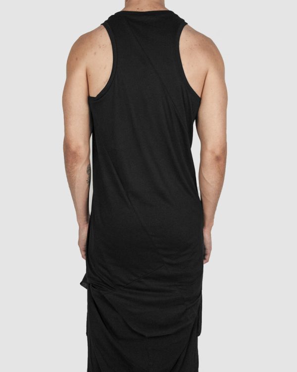 Curve hem lightweight cotton singlet Online Hot Sale