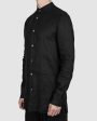 Einar mandarin collar shirt black Online