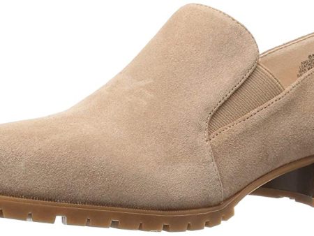 Nine West Lightning Suede Slip-on Loafer, Natural (Women) Online Hot Sale