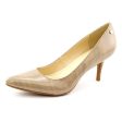 Calvin Klein Ashley Patent Leather Pump, Beige (Women) Online now