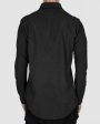 Raglan cotton shirt graphite on Sale