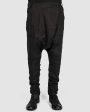 Back zipped drop pants Discount