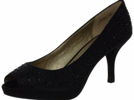 Adrienne Vittadini Pippi Platform Black Pump  (Women) Cheap