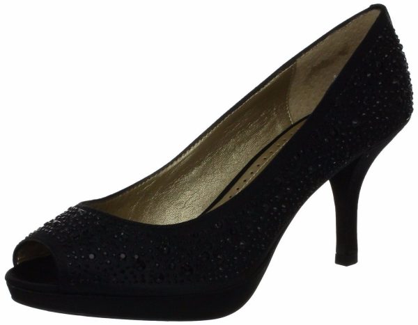 Adrienne Vittadini Pippi Platform Black Pump  (Women) Cheap